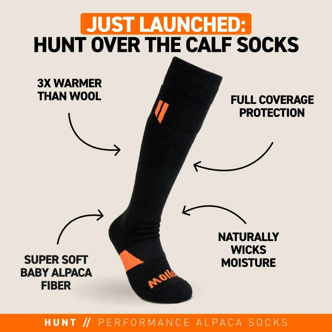 Alpaca Hunt Over The Calf Socks
